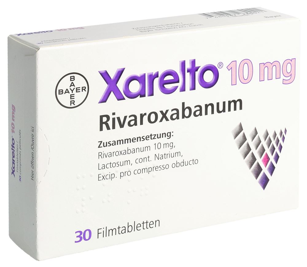 XARELTO Filmtabl 10 mg Blist 30 Stk, Hauptbild