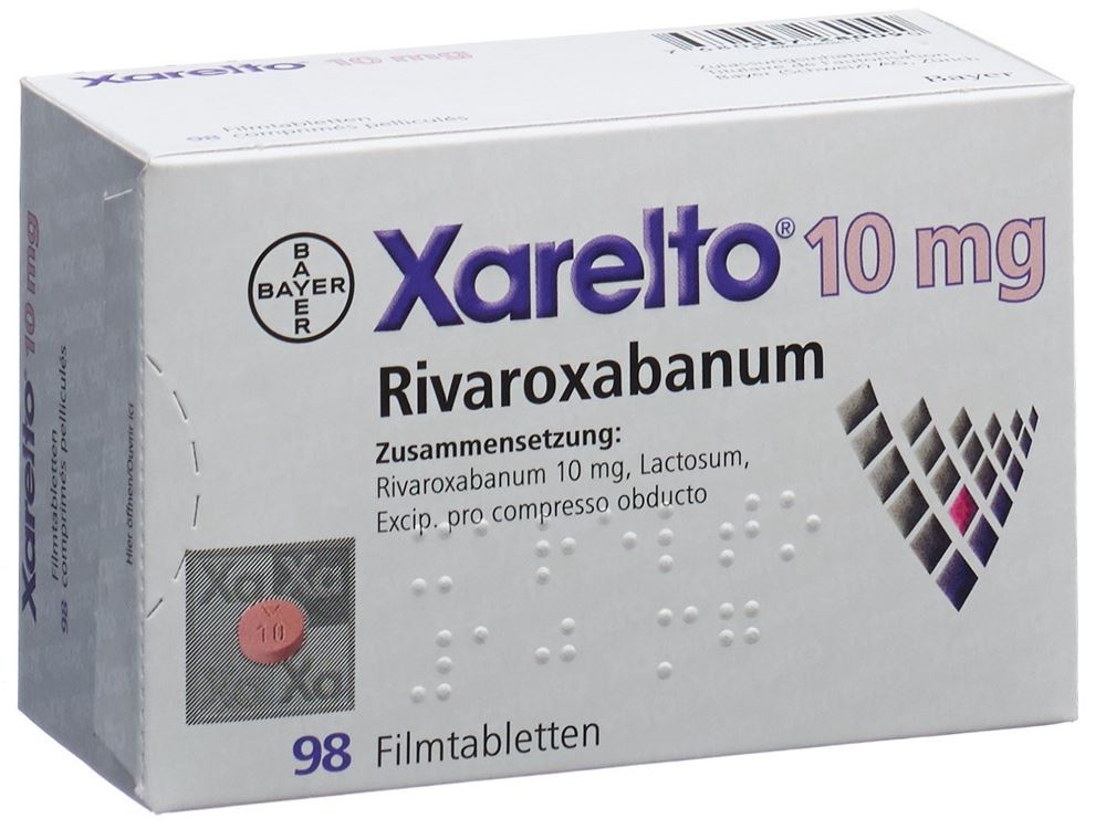 XARELTO Filmtabl 10 mg Blist 98 Stk, Hauptbild