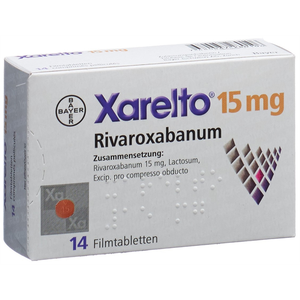 XARELTO Filmtabl 15 mg Blist 14 Stk, Hauptbild