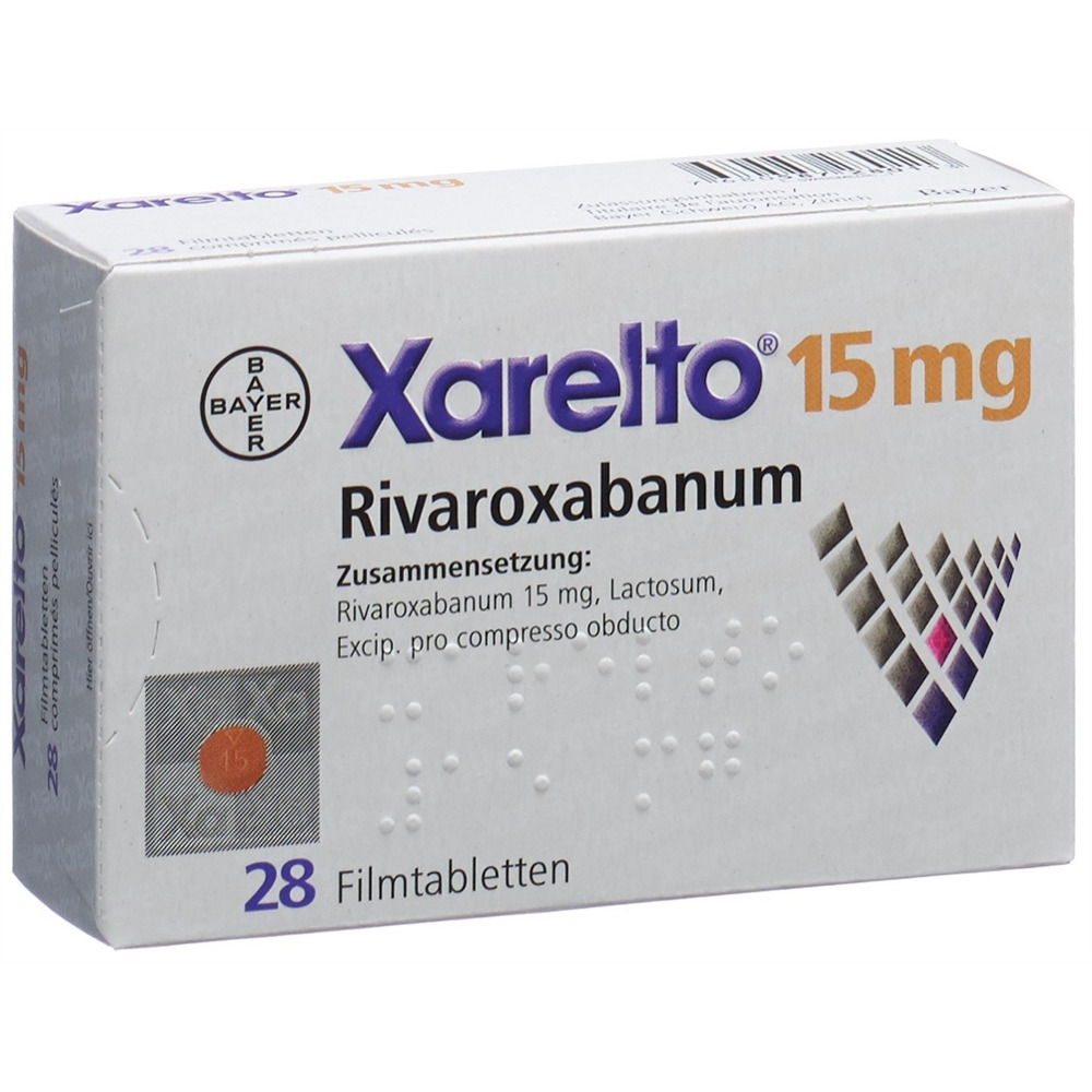 XARELTO Filmtabl 15 mg Blist 28 Stk, Hauptbild