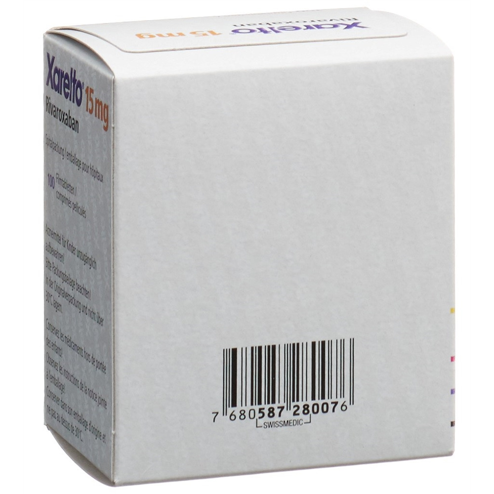 XARELTO Filmtabl 15 mg Ds 100 Stk, Bild 2 von 2