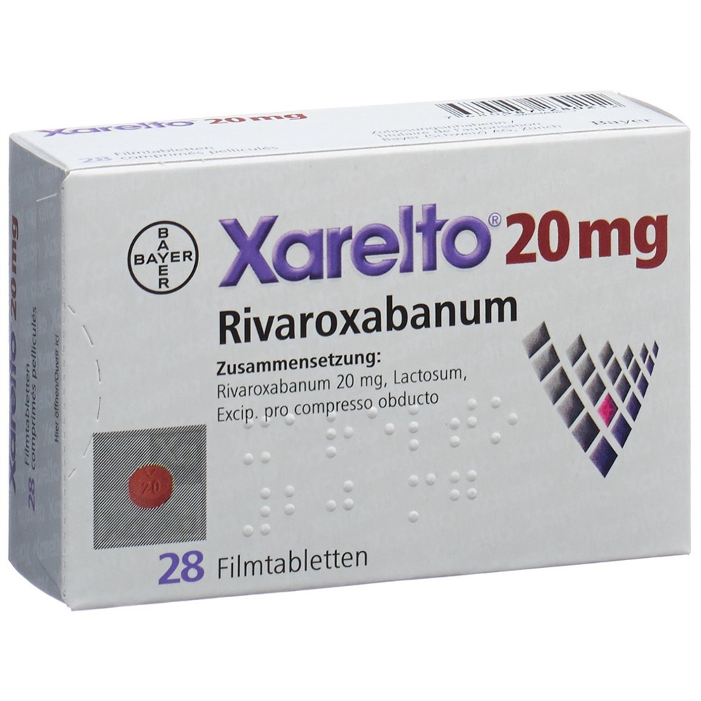 XARELTO Filmtabl 20 mg Blist 28 Stk, Hauptbild