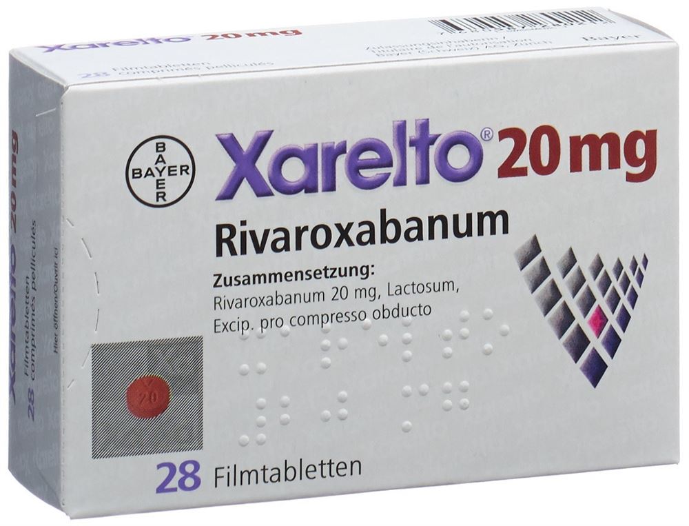 XARELTO Filmtabl 20 mg Blist 28 Stk, Hauptbild