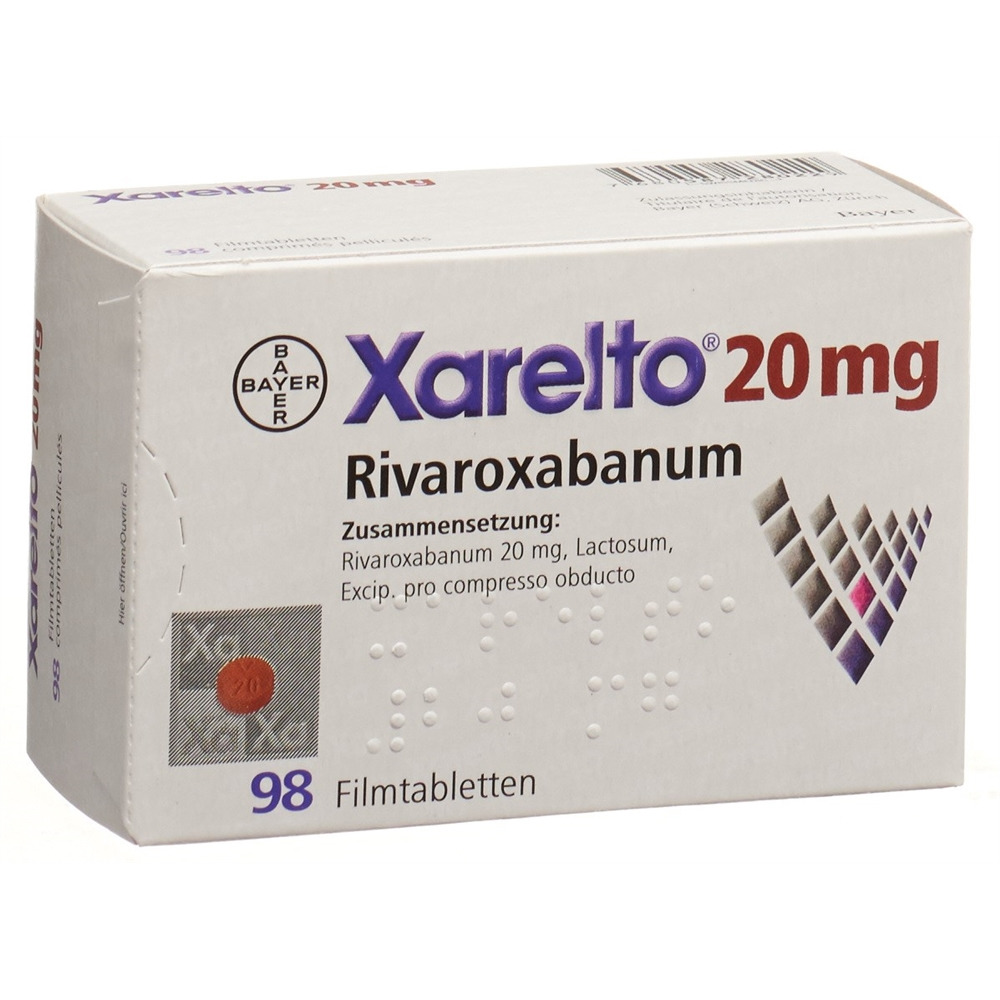 XARELTO Filmtabl 20 mg Blist 98 Stk, Hauptbild