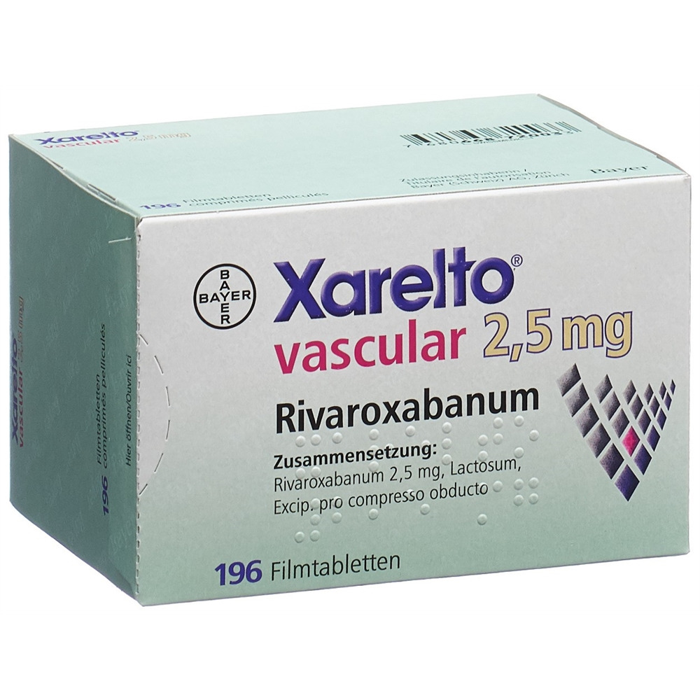 XARELTO vascular 2.5 mg, image principale