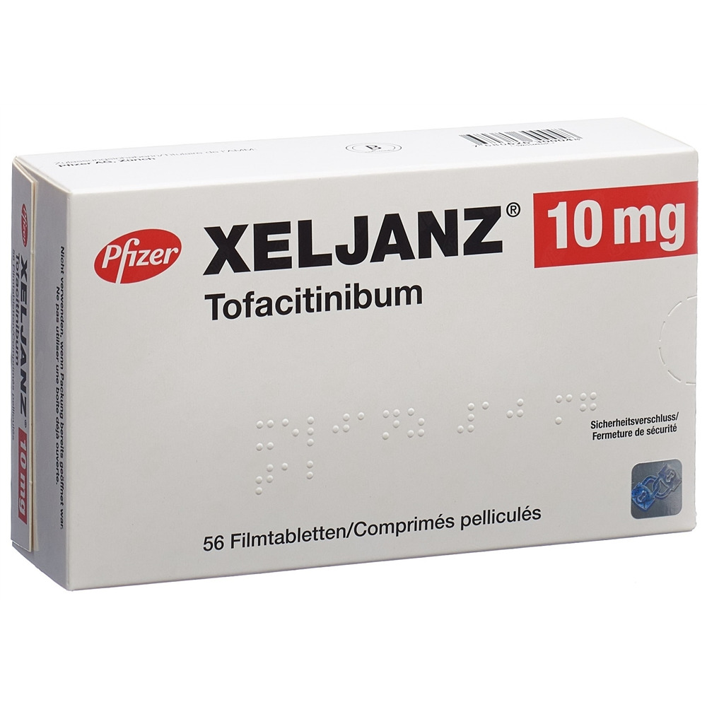 XELJANZ Filmtabl 10 mg Blist 56 Stk, Hauptbild