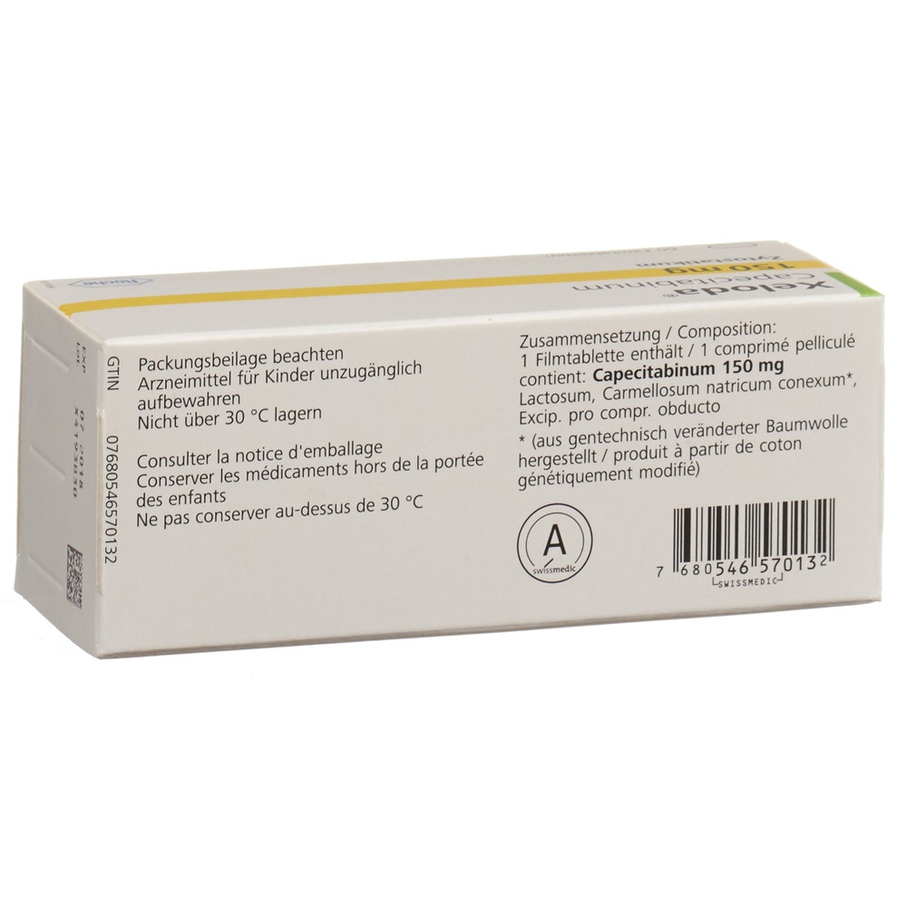 XELODA cpr pell 150 mg blist 60 pce, image 2 sur 2