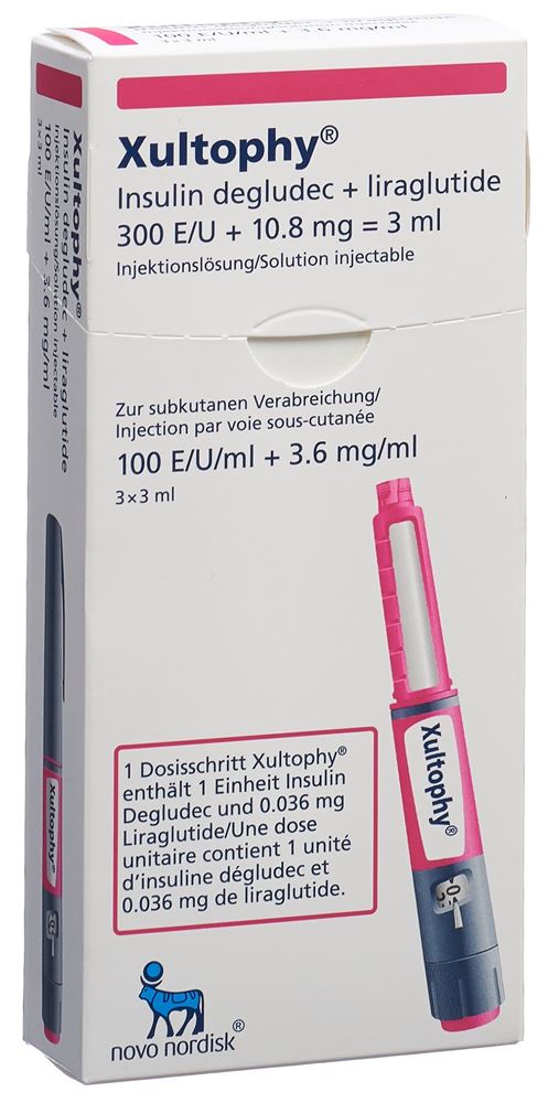 XULTOPHY Inj Lös 100E/ml 3.6 mg/ml Fertpen 3 ml, Hauptbild
