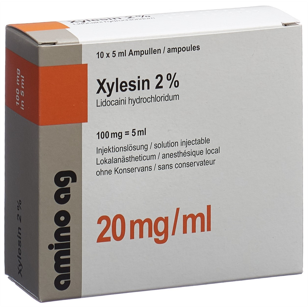 Xylesine Inj Lös 100 mg/5ml Amp 5 ml, Hauptbild