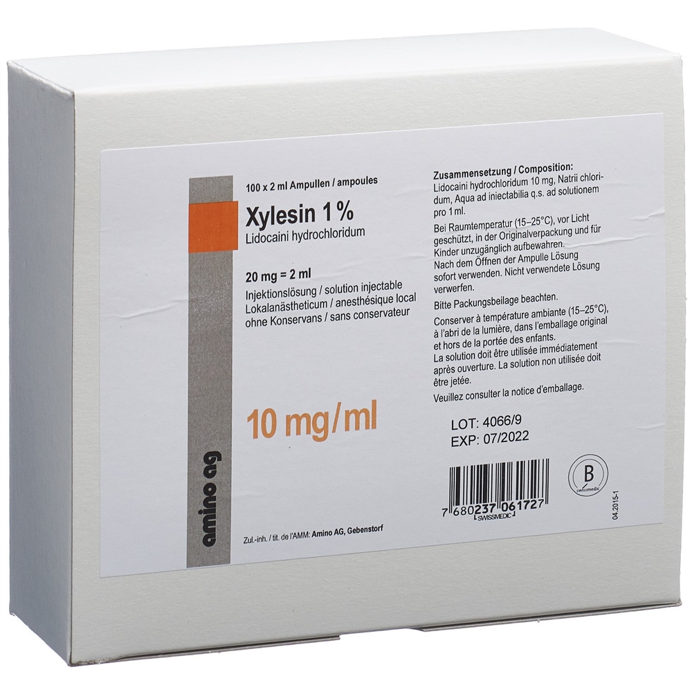 Xylesine sol inj 20 mg/2ml amp 2 ml, image principale Xylesine sol inj 20 mg/2ml amp 2 ml, image principale