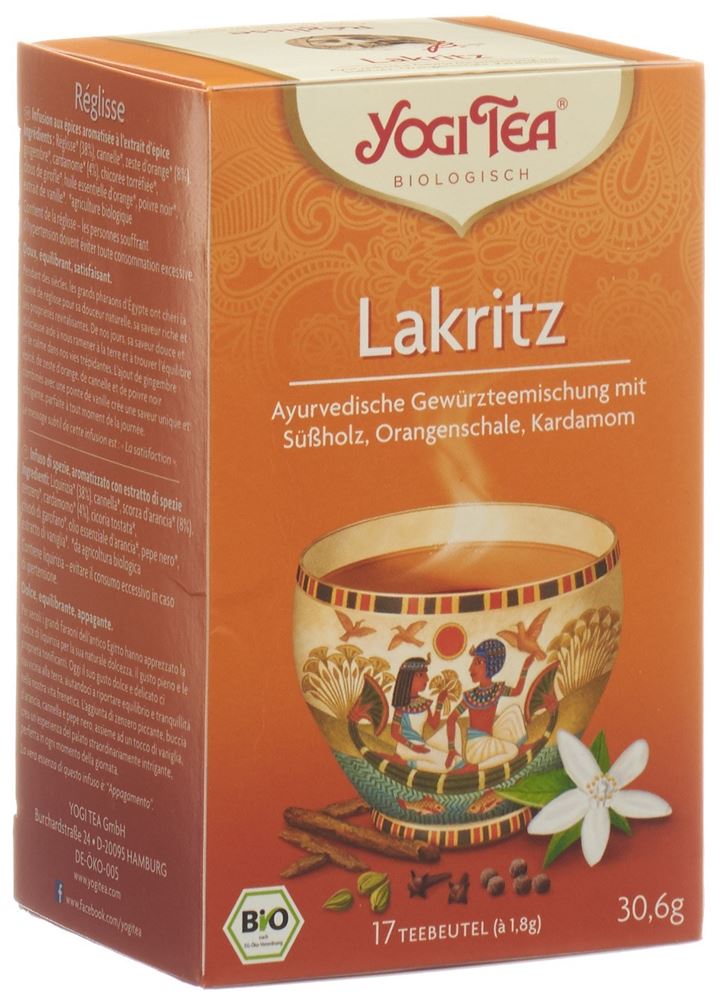 YOGI TEA Licorisse Egyptian Spice