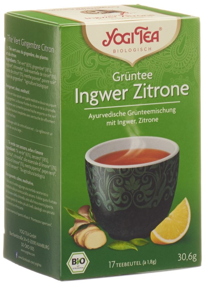 YOGI TEA Thé vert Gingembre citron