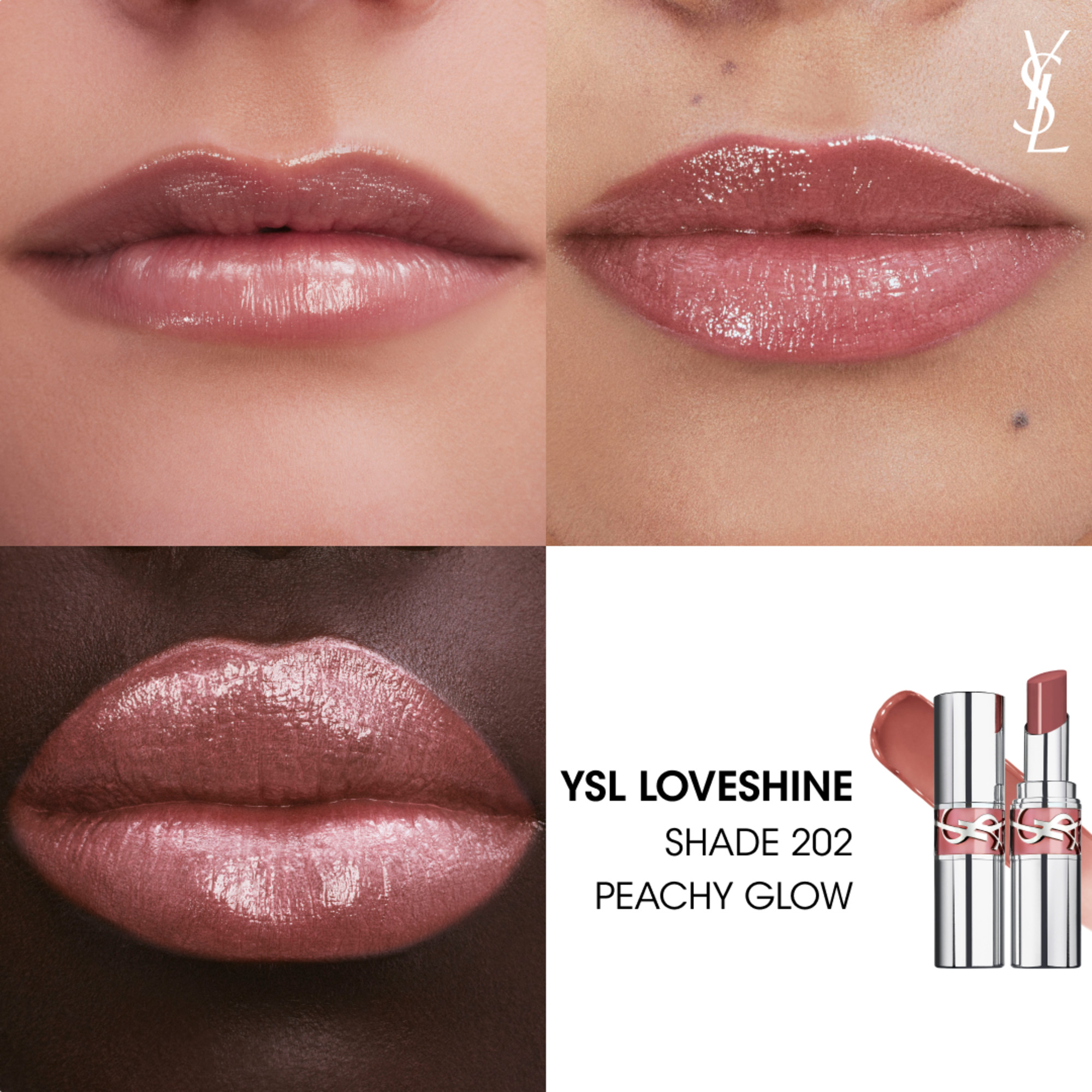 Yves Saint Laurent Loveshine Rouge Volupte Shine Lippenstift, image 3 sur 4