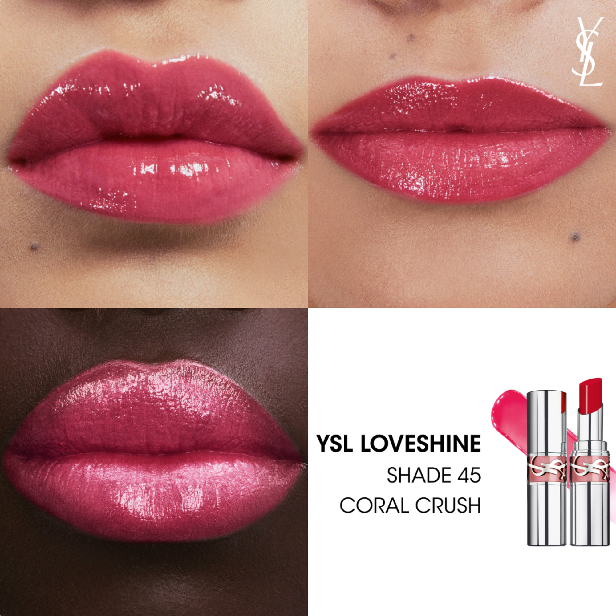Yves Saint Laurent Loveshine Rouge Volupte Shine Lippenstift, image 3 sur 3