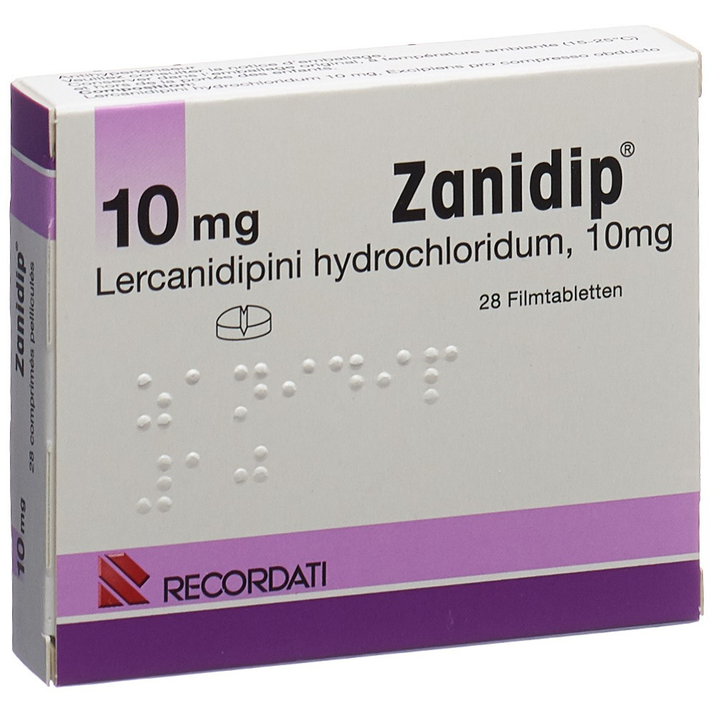 ZANIDIP Filmtabl 10 mg Blist 28 Stk, Hauptbild