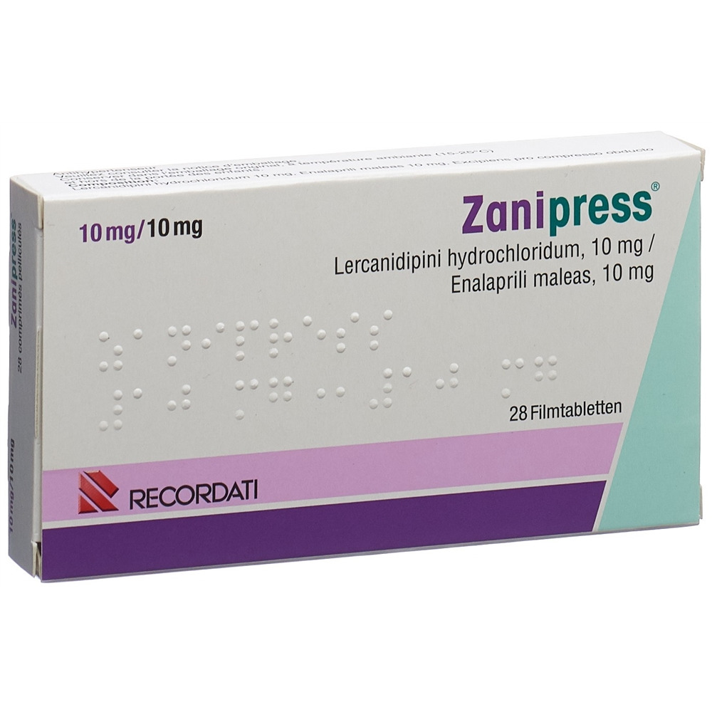 ZANIPRESS Filmtabl 10/10 mg Blist 28 Stk, Hauptbild
