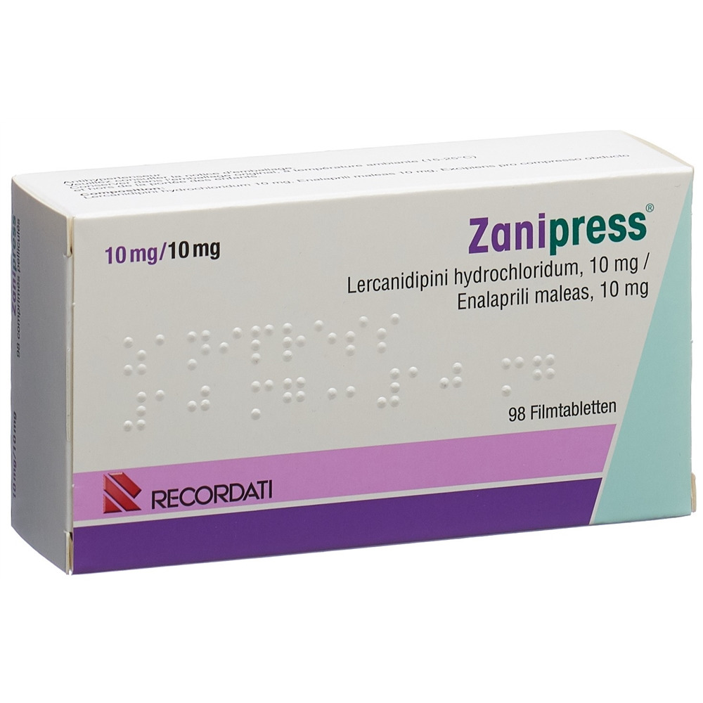 ZANIPRESS Filmtabl 10/10 mg Blist 98 Stk, Hauptbild