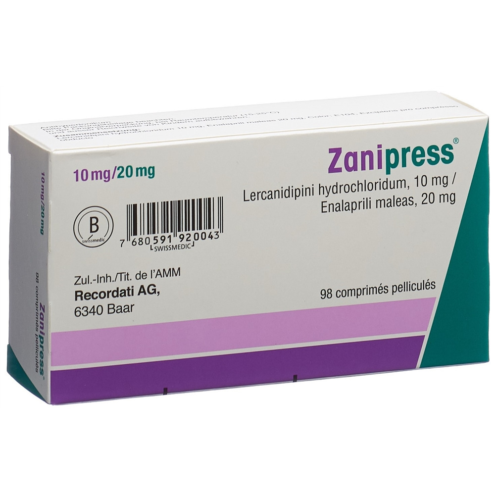 ZANIPRESS Filmtabl 10/20 mg Blist 98 Stk, Bild 2 von 2