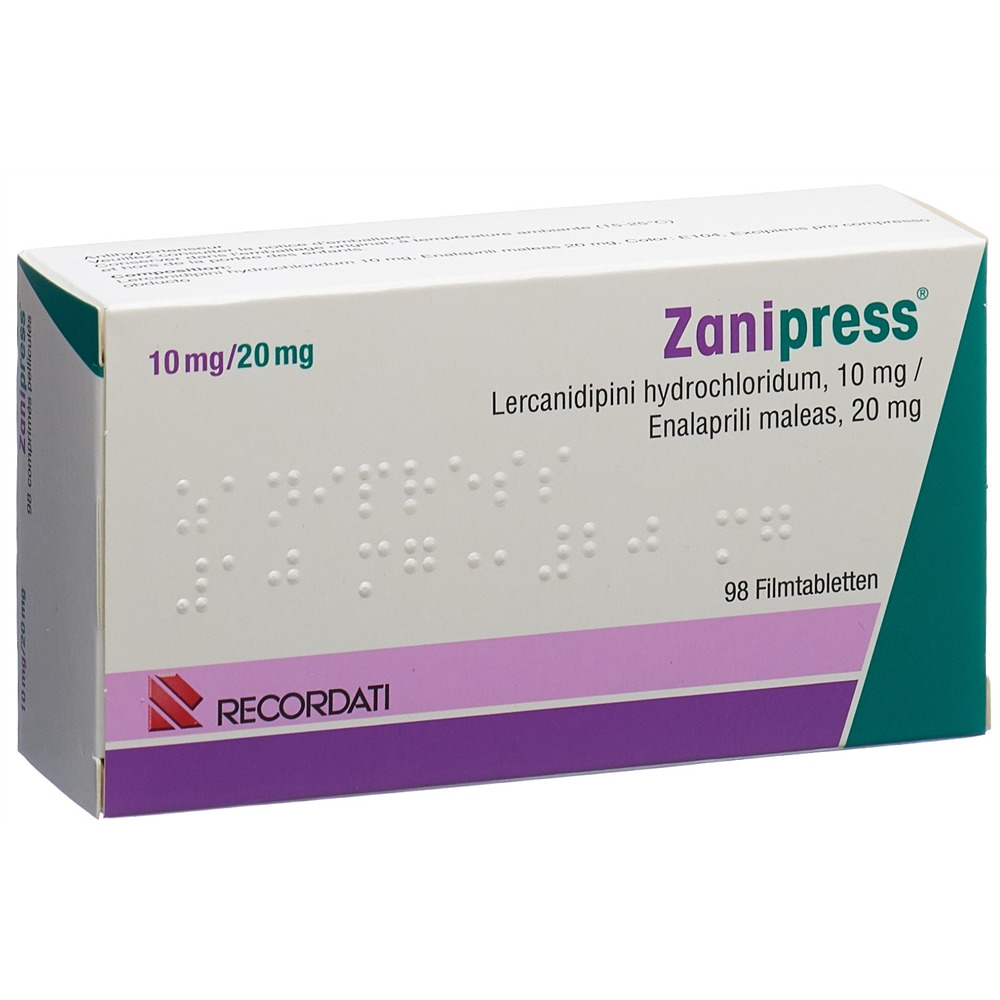 ZANIPRESS Filmtabl 10/20 mg Blist 98 Stk, Hauptbild
