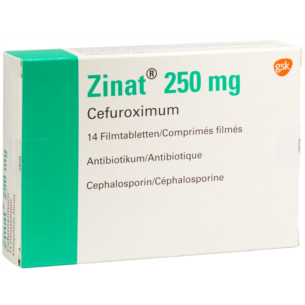 ZINAT cpr pell 250 mg blist 14 pce, image principale