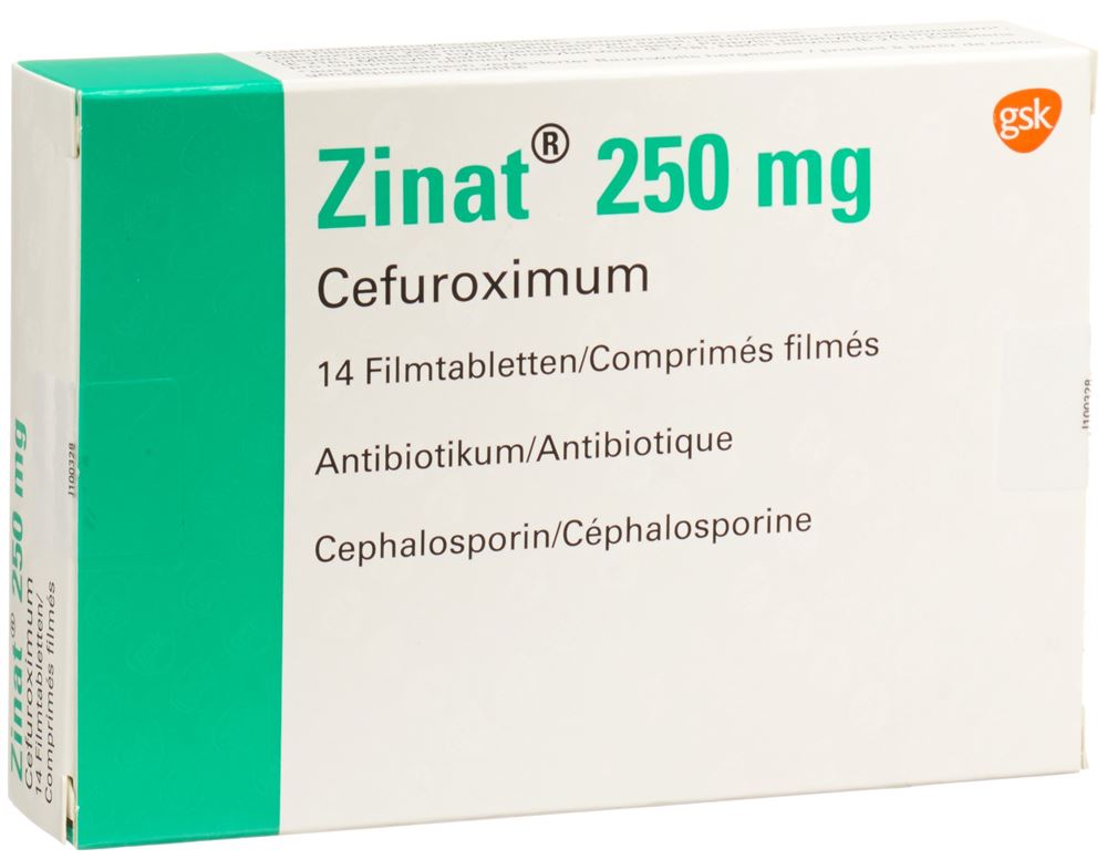 ZINAT cpr pell 250 mg blist 14 pce, image principale