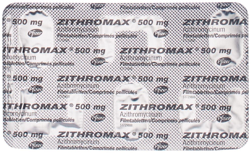 ZITHROMAX Filmtabl 500 mg Blist 3 Stk, Bild 2 von 3