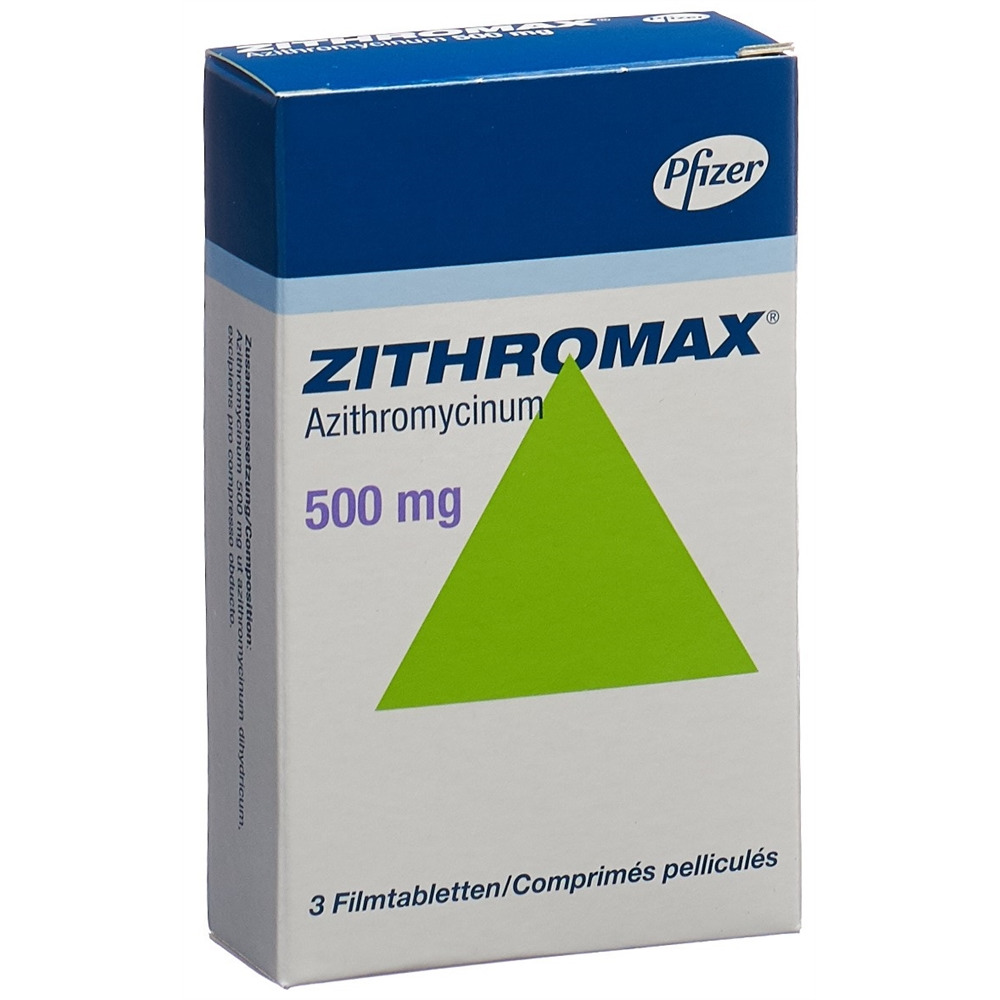ZITHROMAX Filmtabl 500 mg Blist 3 Stk, Hauptbild