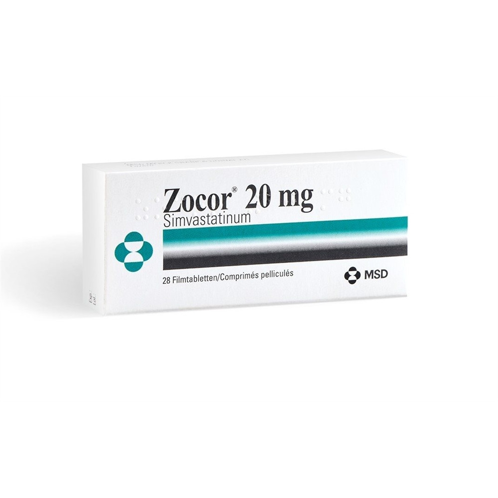 ZOCOR cpr pell 20 mg blist 28 pce, image principale