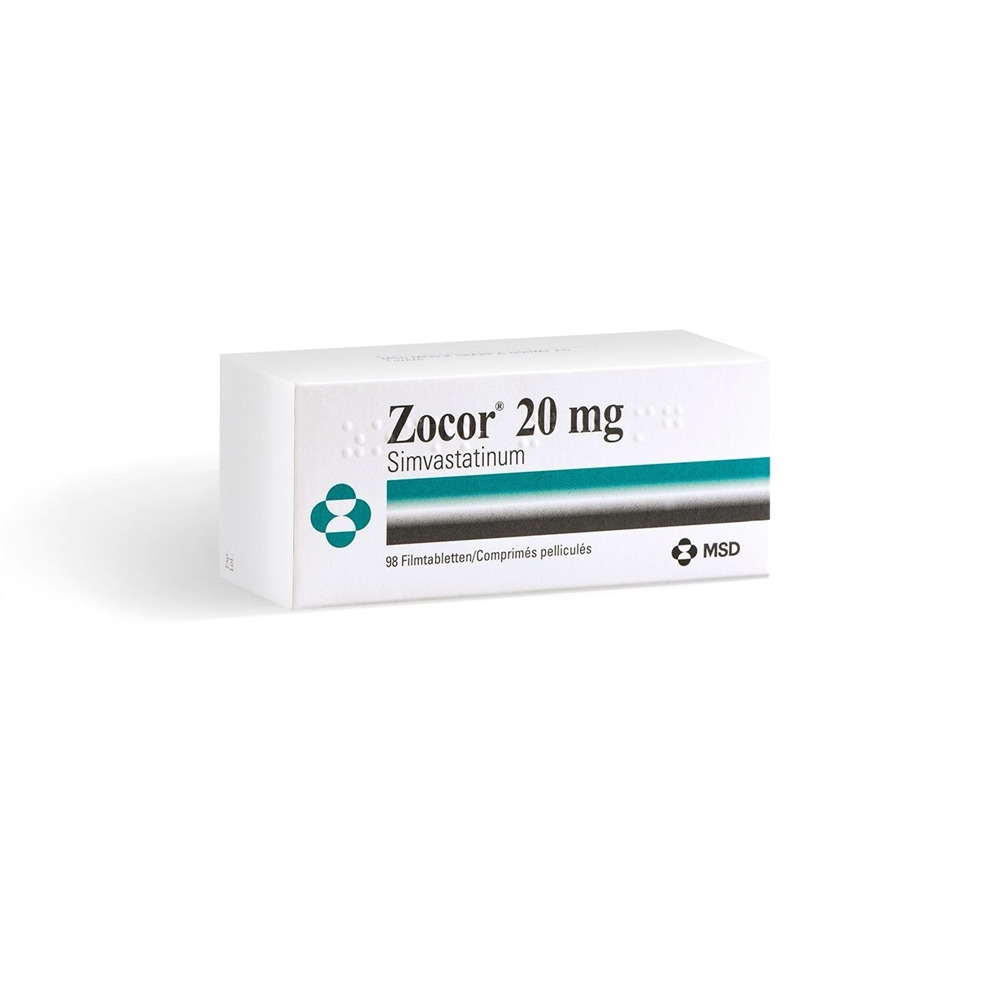 ZOCOR cpr pell 20 mg blist 98 pce, image principale