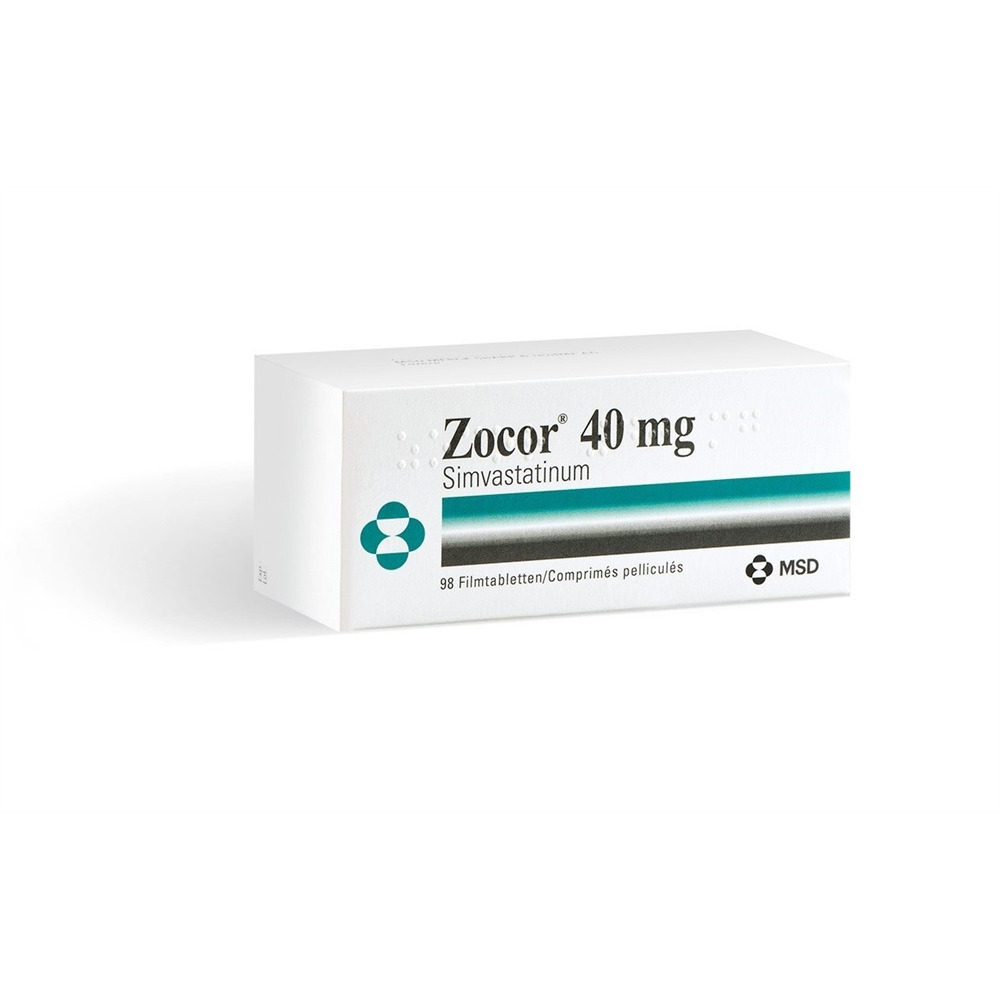 ZOCOR cpr pell 40 mg blist 98 pce, image principale