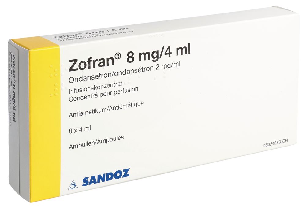 Zofran conc perf 8 mg/4ml amp 4 ml, image principale