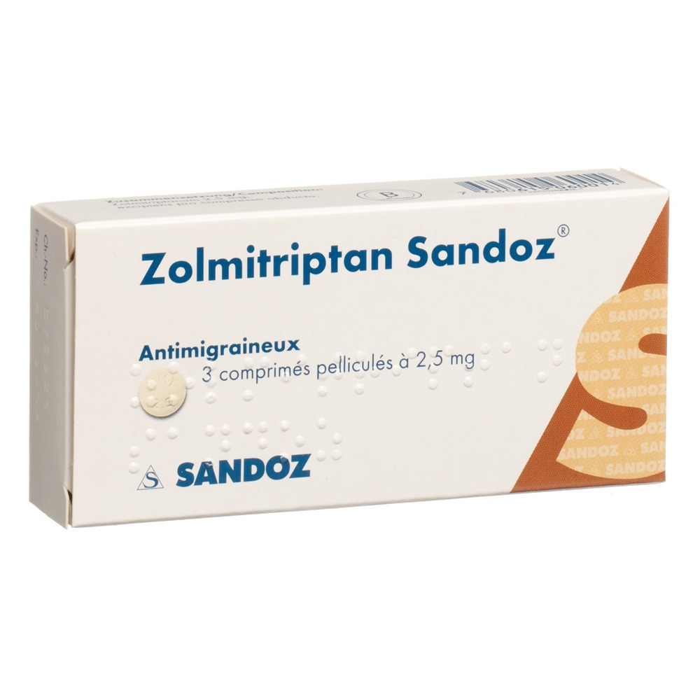 ZOLMITRIPTAN Sandoz 2.5 mg, Bild 2 von 2