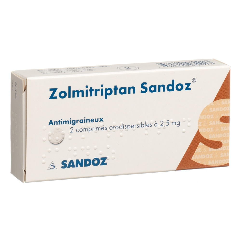 ZOLMITRIPTAN Sandoz 2.5 mg, Bild 2 von 2