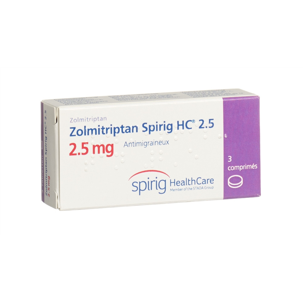 ZOLMITRIPTAN Spirig HC 2.5 mg, image 2 sur 2