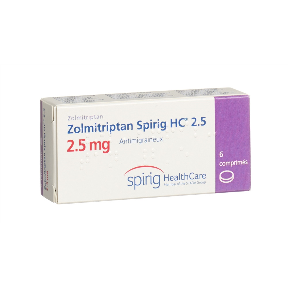 ZOLMITRIPTAN Spirig HC 2.5 mg, image 2 sur 2