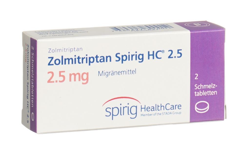 ZOLMITRIPTAN Spirig HC 2.5 mg, image principale