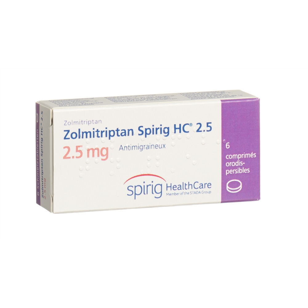 ZOLMITRIPTAN Spirig HC 2.5 mg, image 2 sur 2