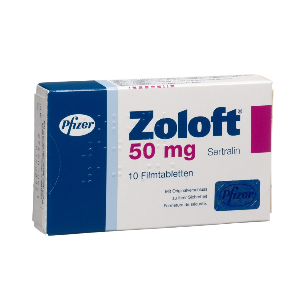 ZOLOFT cpr pell 50 mg blist 10 pce, image principale