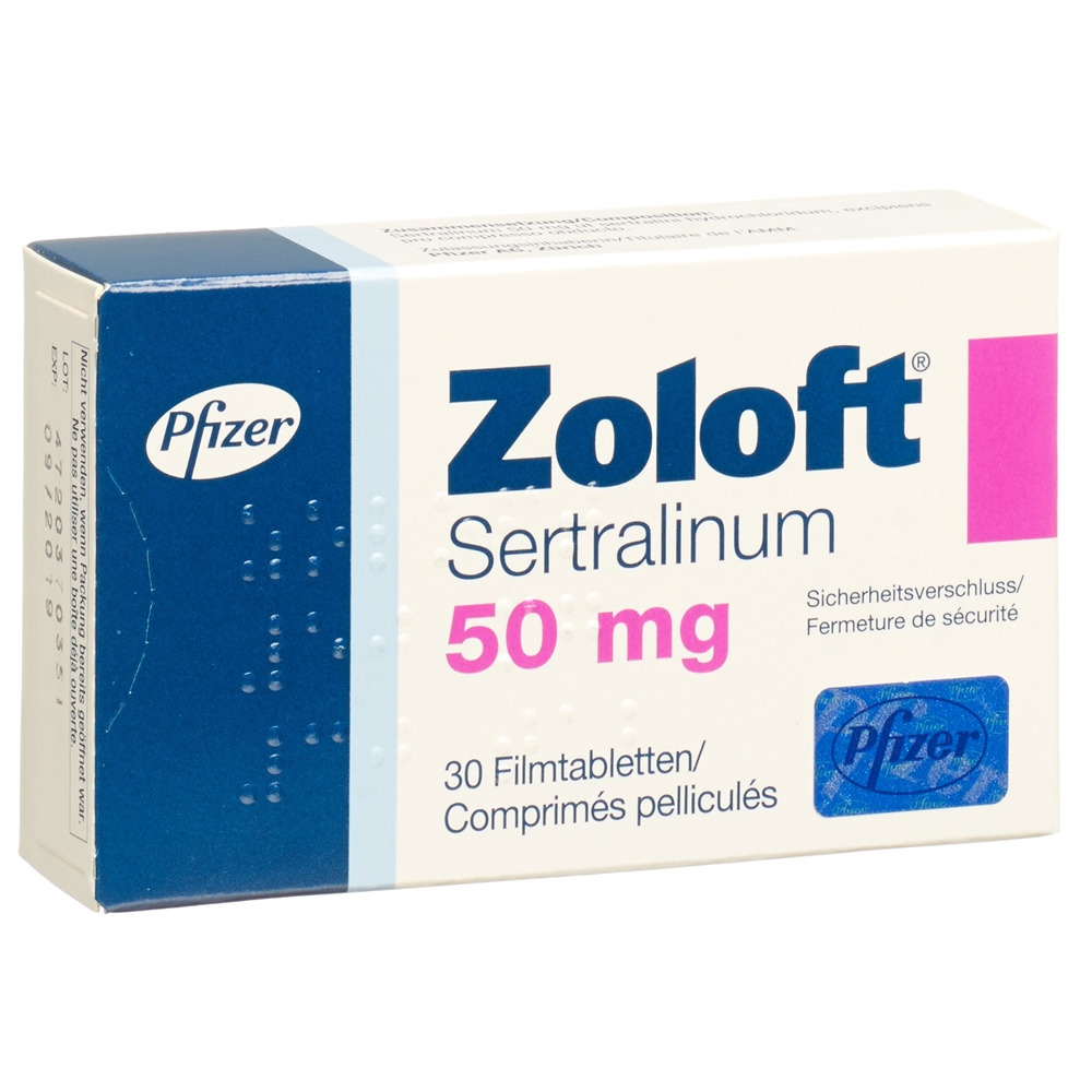 ZOLOFT cpr pell 50 mg blist 30 pce, image principale