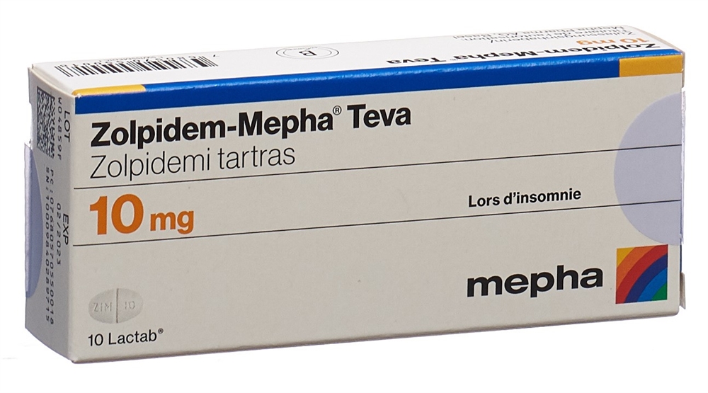 ZOLPIDEM Mepha Teva 10 mg, image 2 sur 2