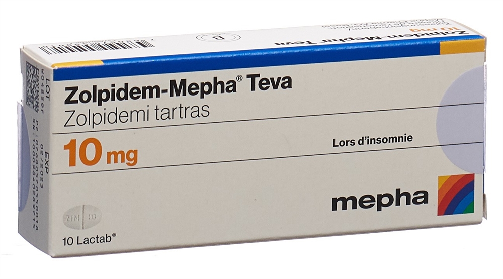 ZOLPIDEM Mepha Teva 10 mg, Bild 2 von 2