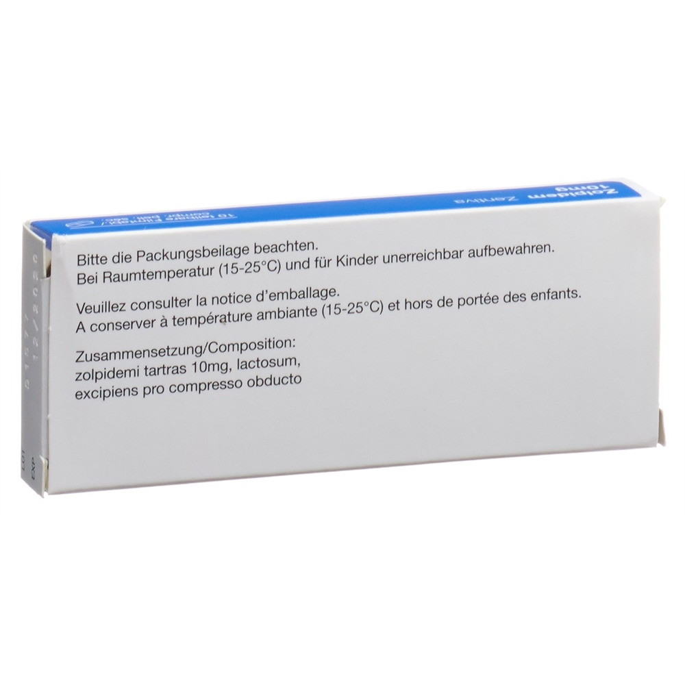 ZOLPIDEM Zentiva 10 mg, image 2 sur 2