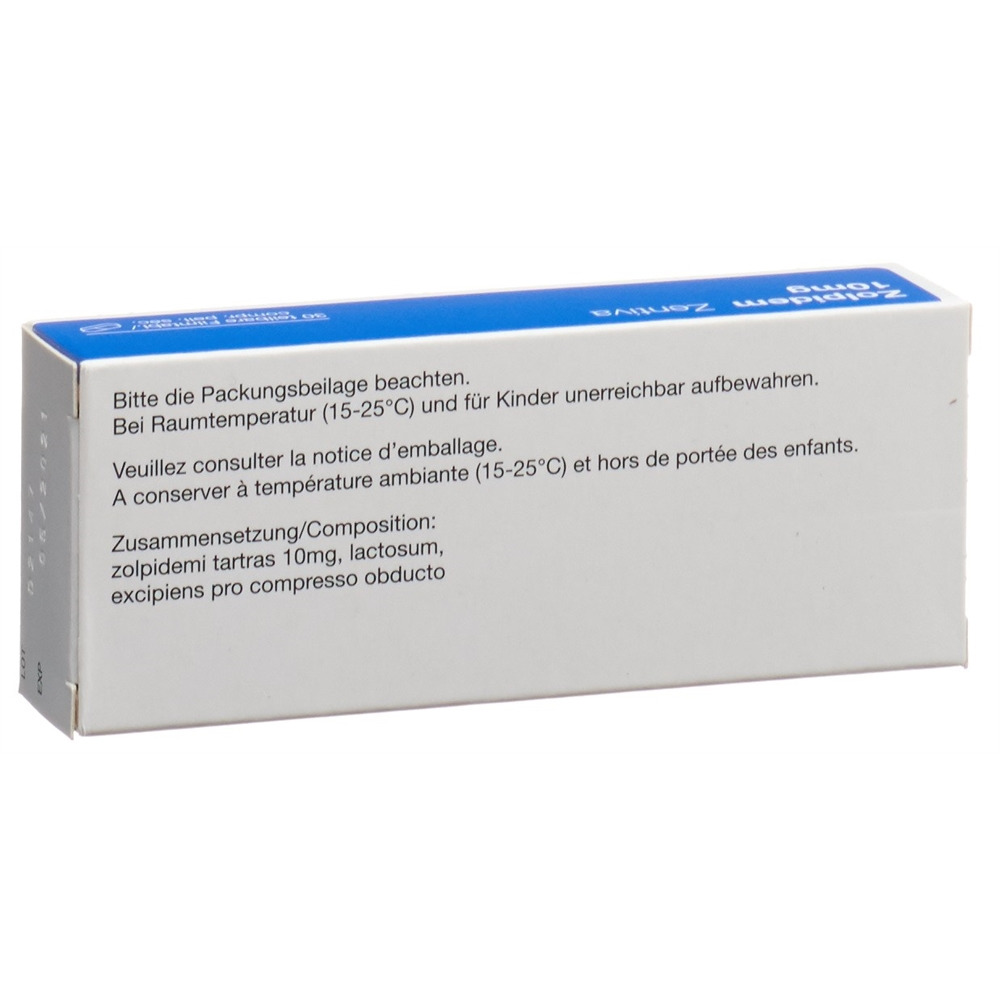 ZOLPIDEM Zentiva 10 mg, image 2 sur 2