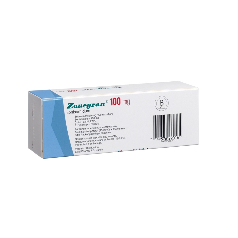 ZONEGRAN caps 100 mg blist 56 pce, image 2 sur 2