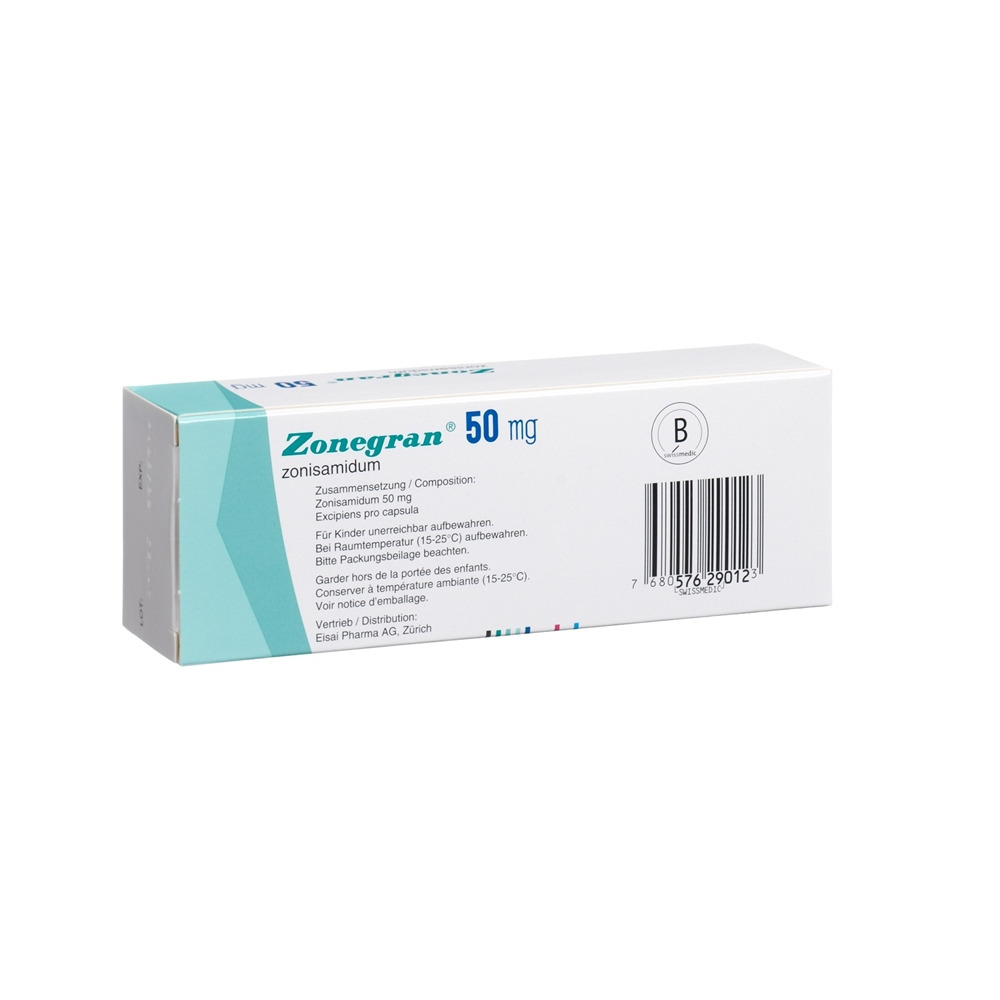 ZONEGRAN Kaps 50 mg Blist 56 Stk, Bild 2 von 2
