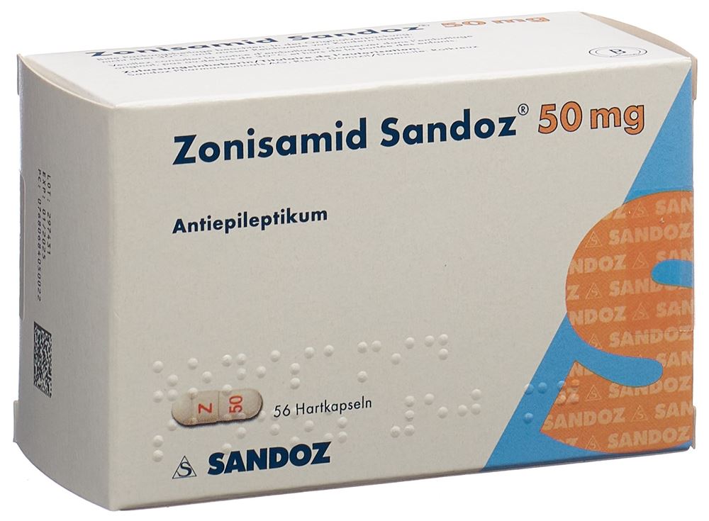 ZONISAMIDE Sandoz 50 mg, Hauptbild