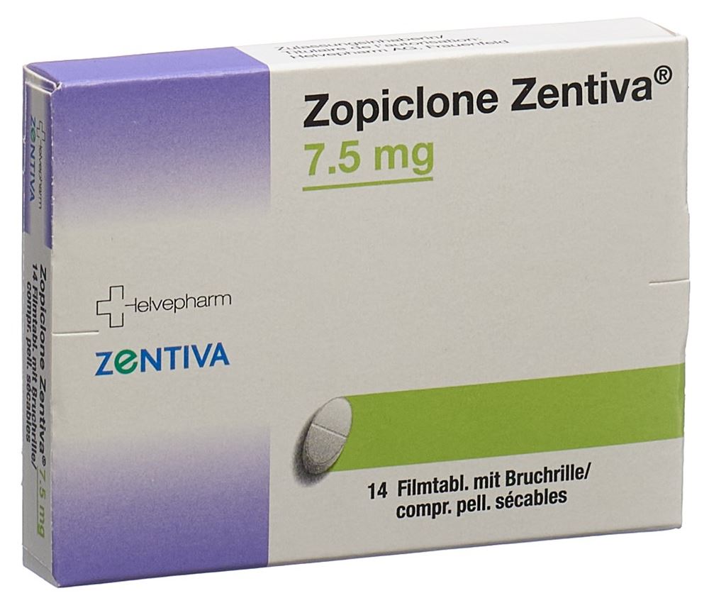 ZOPICLONE Zentiva 7.5 mg, Hauptbild