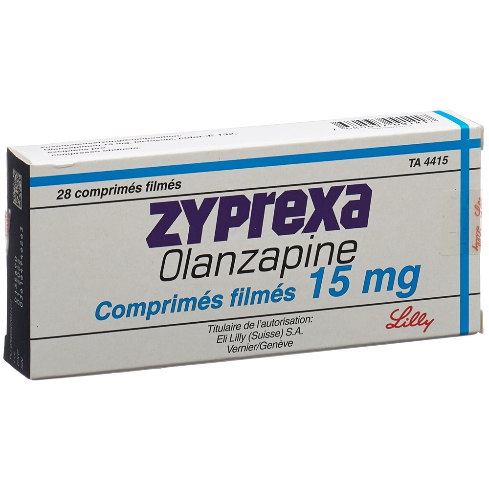 ZYPREXA cpr pell 15 mg blist 28 pce, image 2 sur 2