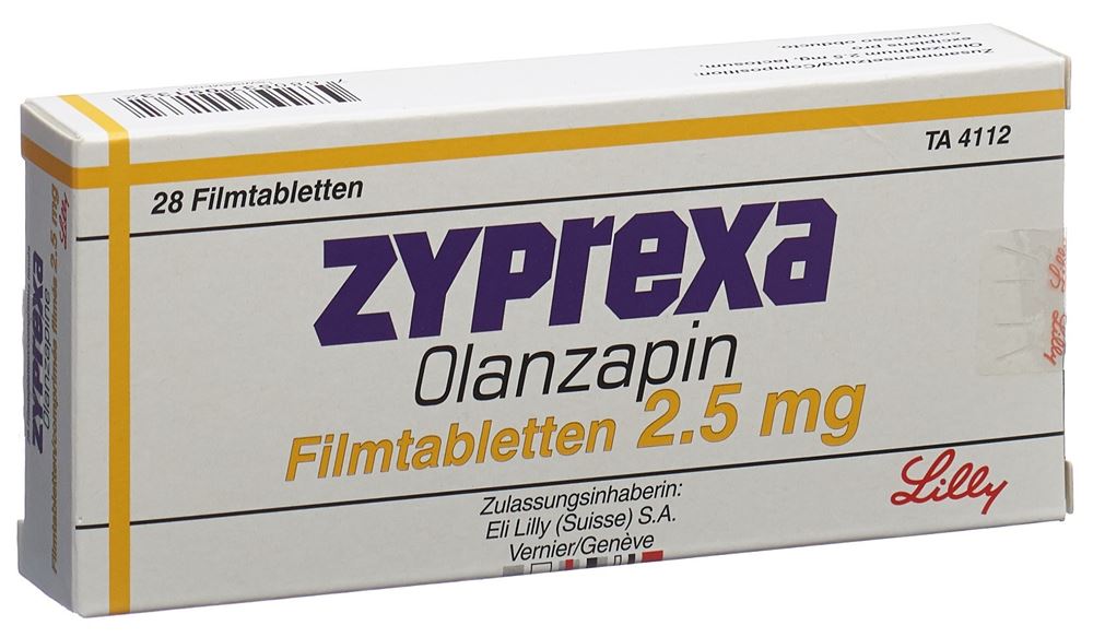 ZYPREXA cpr pell 2.5 mg blist 28 pce, image principale
