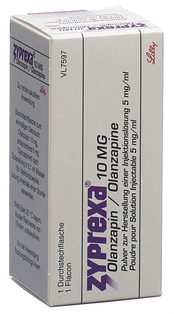 ZYPREXA subst sèche 10 mg fl 1 pce, image principale